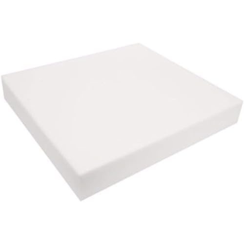 FoamRush 1" x 28" x 28" Upholstery Foam Cushion High Density (Chair Cushion Square Foam for Dinning Chairs, Wheelchair Seat Cushion Replacement) - color: High Density Foam, size: (1" x 28" x 28")