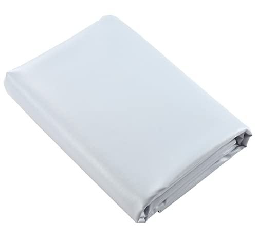 Picheng Vinyl Faux Leather Sheets: Smooth Faux Leather Fabric 54" x 36" - color: Light Gray
