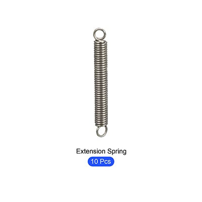 METALLIXITY Extension Spring (0.5x3x25mm/0.02"x0.12"x0.98") 10Pcs - size: 0.02"x0.12"x0.98"