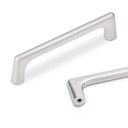 10 Pack 3.75 inch Brushed Satin Nickel Kitchen Cabinet Handles - color: Brushed Satin Nickel, size: 3-3/4 inch Hole Center