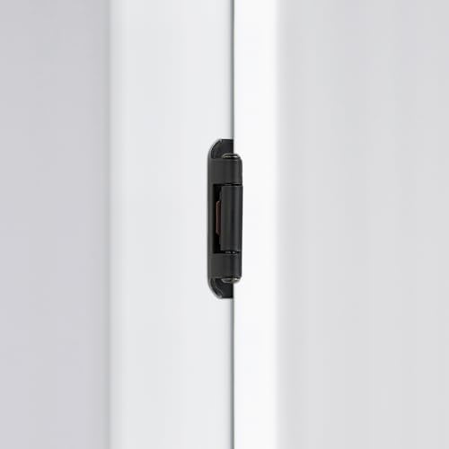 Matte Black Cabinet Hinges, 1/2 Inch Overlay, 4 Pack(2 Pairs) - color: Matte Black