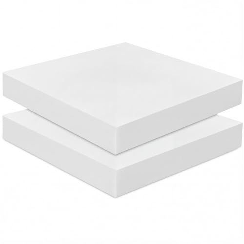 Frienda 2 Pack 3" x 20" x 20" Upholstery High Density Foam Square White - color: White, size: 3" X 20" X 20", style: Square