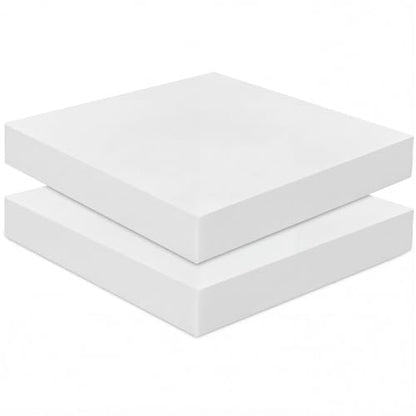 Frienda 2 Pack 3" x 20" x 20" Upholstery High Density Foam Square White - color: White, size: 3" X 20" X 20", style: Square