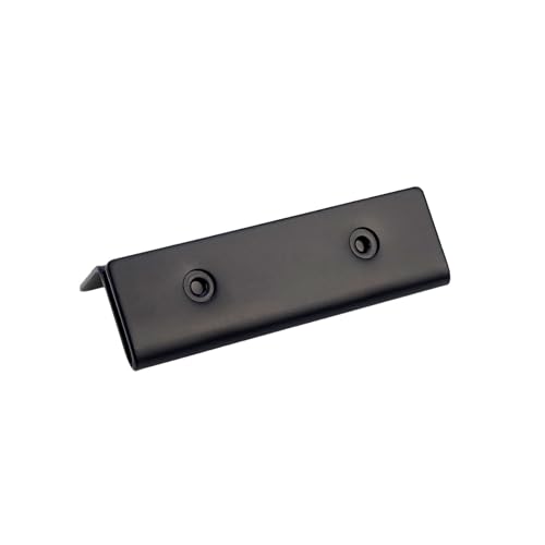 Dnyta 2pcs Double Hook Slot Bracket Bed Frame Connectors Hardware, Black