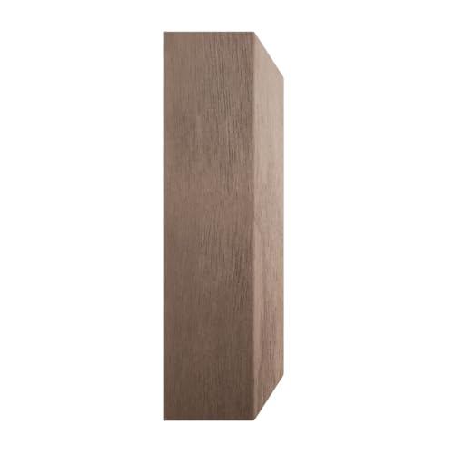 3 1/2"W x 3 1/2"H x 7/8"P Americraft Solid Hardwood Stain Grade Standard Smooth Rosette with Beveled Edge, Walnut - color: Walnut, size: 3.5-in. W x 3.5-in. H