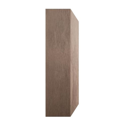 3 1/2"W x 3 1/2"H x 7/8"P Americraft Solid Hardwood Stain Grade Standard Smooth Rosette with Beveled Edge, Walnut - color: Walnut, size: 3.5-in. W x 3.5-in. H