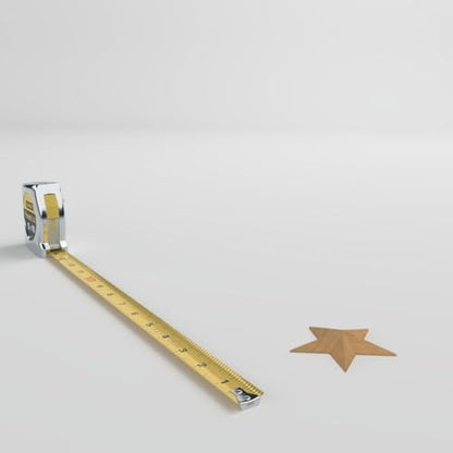 Ekena Millwork ROS02X02GLMA Galveston Star Rosette, 2 3/4"W x 2 3/4"H x 1/2"P, Maple - color: Beige, size: 2 3/4"W x 2 3/4"H x 1/2"P