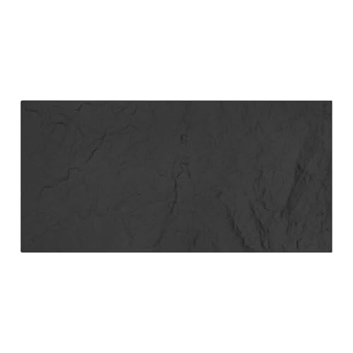 Modern 3D Wall Panels, Set of 4 PU Textured Wall Decor Panels 47x24 Inch, Soundproof & Flame Retardant Wall Coverings for Bedroom, Living Room, Feature Wall (Black) - color: Black