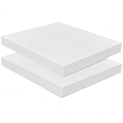Frienda 2 Pack 2" x 16" x 17" Upholstery High Density Foam Square White - color: White, size: 2" X 16" X 17", style: Square
