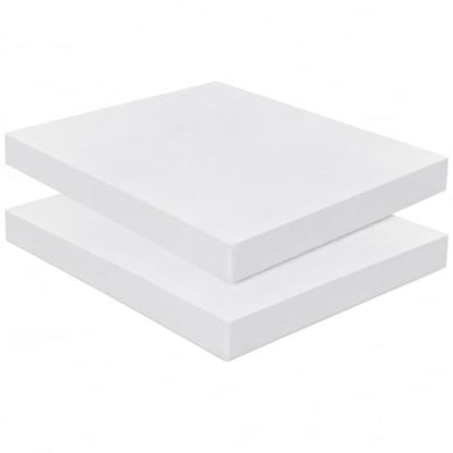 Frienda 2 Pack 2" x 16" x 17" Upholstery High Density Foam Square White - color: White, size: 2" X 16" X 17", style: Square
