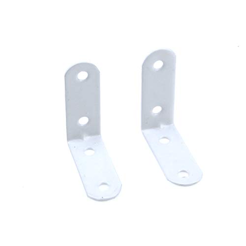 Coshar 20 Pcs Small Right Angle Bracket Corner Brace L Shape Shelf Bracket - size: 1.9"x1.9"x0.71"
