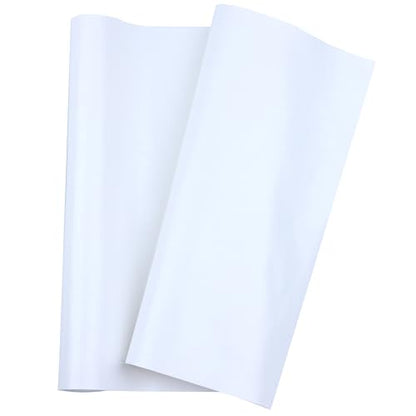 Faux Leather Fabric Soft 12"X53"(30cm x135cm) PU Faux Leather Sheets Suitable for Different Manual DIY Projects (White) - color: White