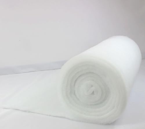 Mybecca 24 Inch Wide (1 Yard) Quilt Batting Multipurpose Dacron Fiber Polyester Wadding Fabric Loft Upholstery Grade Padding 36" x 24" (2' x 6') - size: 24 inches x 1 yard