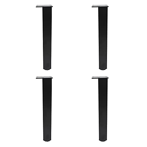 4 Pack Adjustable Furniture Legs, 300mm/12'' Black Aluminum Alloy Support Feet Heavy Duty Replacement Legs for Sofa Bed Desk TV Cabinet Couch Coffee Table Sideboards Cupboard Dresser - color: Black, size: 300mm/12''