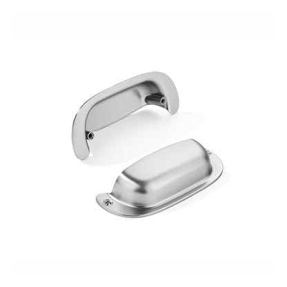 khtumeware 10 Pack 2-1/2"(64mm) Hole Center Retro Drawer Pulls Brushed Satin Nickel Cabinet Bin Cup Pulls Bathroom Hardware Cabinet Handles Drawer Handles Knobs - color: Brushed Satin Nickel, size: 2-1/2"(64mm) Hole Center, style: 10-Pack