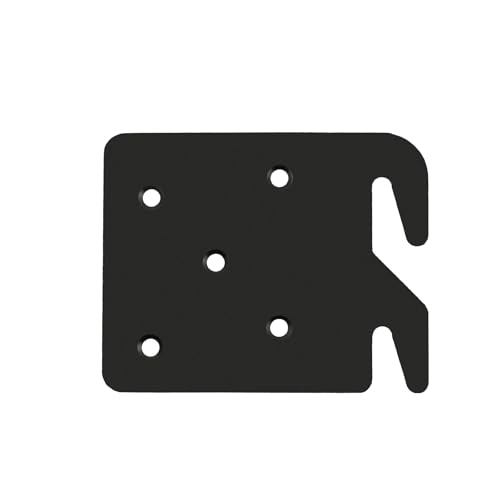 Heavy Duty Bed Rail Brackets for Bed Frame, Black-2 Pcs - size: Hook Plates