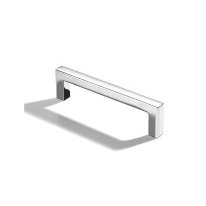 khtumeware 10 Pack 3-3/4 inch(96mm) Hole Center Polished Chrome Cabinet Pulls Solid Heavy-Duty Square Cabinet Handles Drawer Pulls Kitchen Cabinet Hardware Kitchen Handle - color: Polished Chrome, size: 3-3/4 inch(96mm) hole center