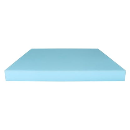 AEC Luxury Upholstery Foam - 2" Thick x 22" Wide x 22" Long - HIGH Density - Blue - Made in USA