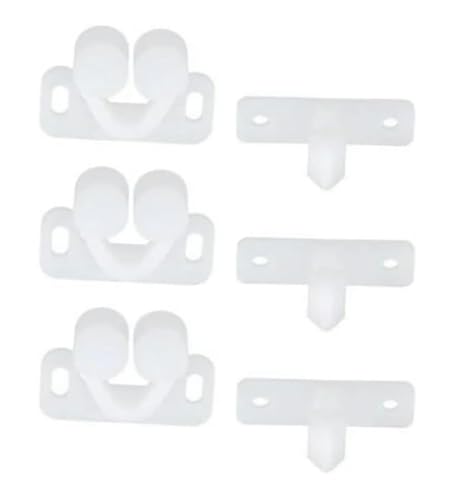 3Pcs White Marine Boat Ball Catch Door Cupboard Spring Back Plates Roller Latch Plastic Catches Cabinet Hardware Tools and Home Improvement