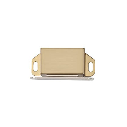 20 lbs Magnetic Door Catch, Heavy Duty Latch for Cabinets Shutter Closet Furniture Door, Stainless Steel Cabinet Catch, Gold (2 Pack) - color: 2PCS-Gold