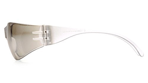 Pyramex Intruder Safety Eyewear Clear Frame Full Foam Padding Clear Anti-Fog Lens - color: White, style: Standard