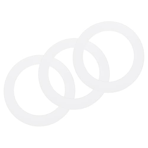 uxcell 3Pack Goof Rings, 3.8" ID 5.3" OD Steel Flat Goof Trim Ring Light Cover Plate Flush Mount Can Converter for Recessed Downlight Vent Ceiling Medallion Wall Hole Decor, Matte White - color: White, size: 3.8" ID x 5.3" OD