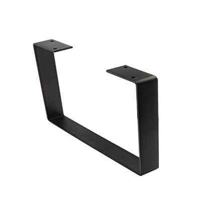 Osring 6 Inch Coffee Table Legs U-Shaped, 2pcs Metal Furniture Leg, Black - size: 6 Inch