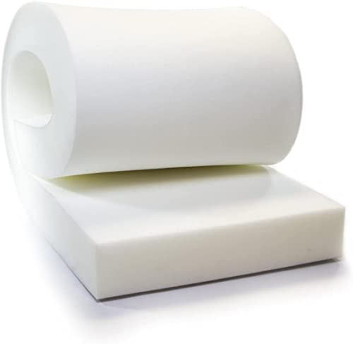AK Trading CO. Upholstery Foam Cushion, High Density Polyurethane Foam Sheet - Made in USA - 6" H x 24" W x 72" L,White - size: 6x24x72