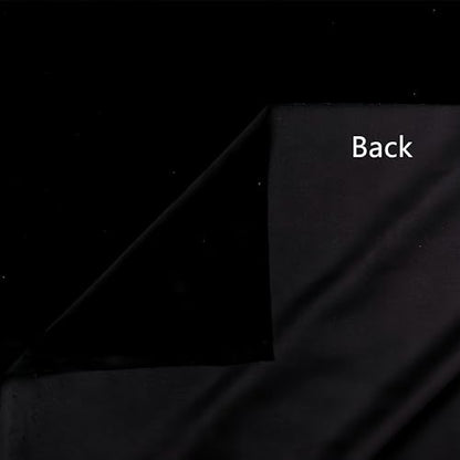 TinaKim Upholstery Fabric Velvet, Sofa Chair Cover Material, for DIY Couch Repair (Black, by The Yard) - color: Black, size: Cut by the yard