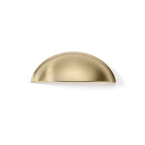 khtumeware 10 Pack 2-1/2" Drawer Pulls Champagne Bronze Cabinet Cup Pulls Kitchen Hardware Cabinet Handles Drawer Handles Knobs 2.5 inch Hole Center - color: Champagne Bronze, size: 2-1/2"(64mm) Hole Center, style: 10-pack