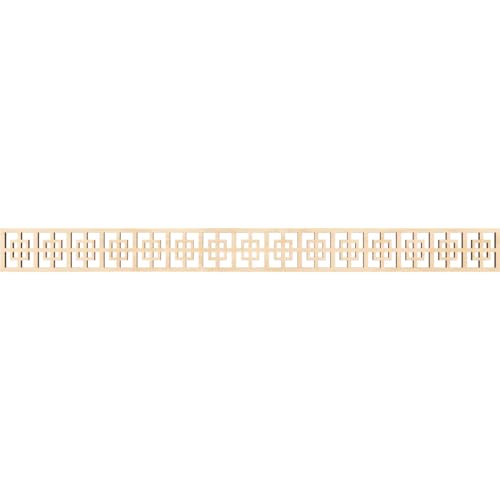 46 3/8"W x 4"H x 3/8"T Cambridge Fretwork Moulding, Birch - color: Birch, size: 4-in. H x 0.375-in. T