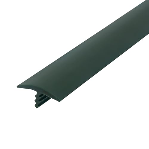 Outwater Plastic T molding 3/4 Inch Wide Seaweed Green Flexible Polyethylene Center Barb Tee Moulding 25 Foot Coil - color: Seaweed Green, size: 25 Feet