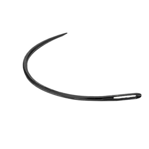 GlamorDove Sewing Tool 10Pcs Curved Needles 2.5inch Wig Making Hand Sewing Accessories Thread Sew in Weave Tool for Hair Weft Upholstery Carpet Leather Canvas Repair Needles Hair Extensions