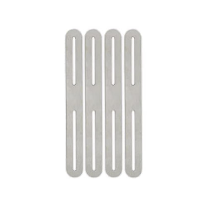 4 PCS Flat Straight Brace Brackets Mending Plates Repair Fixing Bracket with Slot, ULIFESTAR Heavy Duty Thicken SUS Corner Brace for Wood,Metal Bracket for Furniture Shelf Bed Table-8.27x0.94x0.12'' - size: Silver 8.27 x 0.94 x 0.12 inches