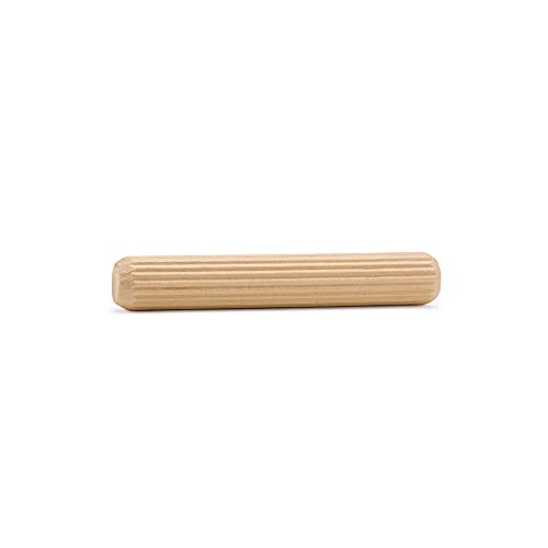 Wooden Dowel Pins 3-1/2 inch x 1/2 inch, Pack of 100 Fluted Dowel Joints for Woodworking, Furniture and Crafts, by Woodpeckers - color: Pack of 100, size: 3-1/2 inch x 1/2 inch