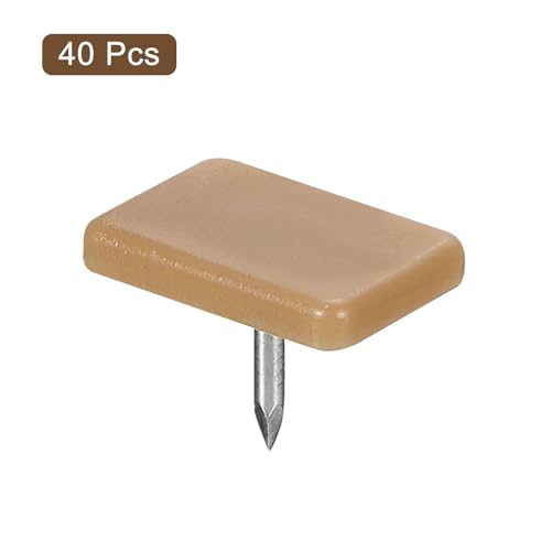 uxcell Drawer Slides, 40Pcs 17x12mm - Plastic Drawer Guides and Stoppers, Rectangular Tack-in Dresser Drawer Slides, Drawer Glides for Repairing Dressers - size: 17x12mm