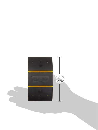 Amazon Basics 5.1" Rubber Sanding Block for Wet or Dry Sanding, Easy to Use, Black/Yellow