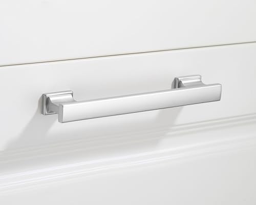 10 Pack 6 Inch Length|5 Inch(128mm) Hole Center Brushed Satin Nickel Kitchen Cabinet Handles, Cabinet Pulls Kitchen Cabinet Hardware, Cupboard Pulls, Drawer Handles - color: Brushed Satin Nickel, size: 5 inch Hole Center(128mm), style: 10 Pack Handle