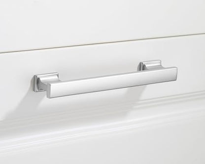 10 Pack 6 Inch Length|5 Inch(128mm) Hole Center Brushed Satin Nickel Kitchen Cabinet Handles, Cabinet Pulls Kitchen Cabinet Hardware, Cupboard Pulls, Drawer Handles - color: Brushed Satin Nickel, size: 5 inch Hole Center(128mm), style: 10 Pack Handle
