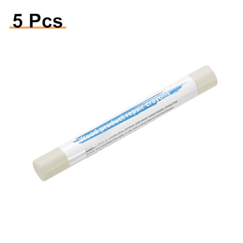 HARFINGTON 5pcs Wood Filler Sticks Wooden Wax Touch Up Furniture Repair Crayons for Scratch Hole Wood, Sandalwood - color: Sandalwood