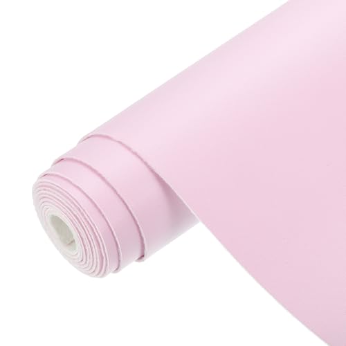 PATIKIL PU Faux Leather Fabric Nappa Grain 0.4 Yards Length 54"x14"x0.04" Soft Synthetic Leather Material Sheets 1mm Thick for Bags DIY Crafts, Pink - color: Pink, size: 54"x14"x0.04"