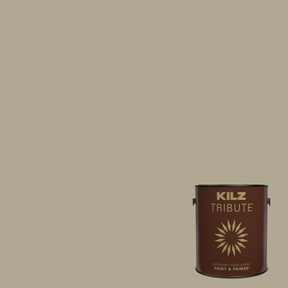 KILZ TRIBUTE Paint & Primer, Interior, Semi-Gloss, Almost Sage, 1 Gallon - color: ALMOST SAGE, size: 128 Fl Oz (Pack of 1), style: Semi-Gloss
