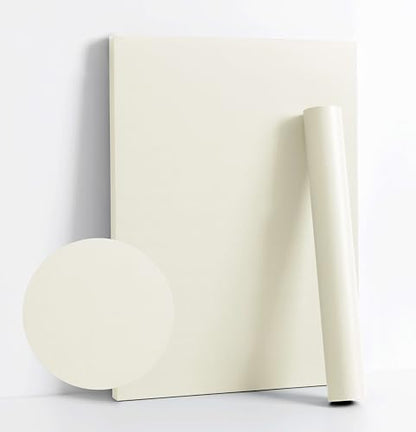 Dimoon 394''x17.7'' White Peel and Stick Wallpaper Contact Paper Modern Self Adhesive Wall Paper Removable Renter Friendly Textured Solid Color Shelf Cabinet Vinyl Roll (394''x17.7'',Cream White) - color: Cream White, size: 17.7''x394''