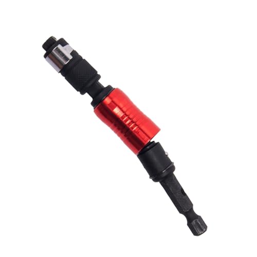 Pivoting Drill Bit Holder Extender, 2 in 1 Magnetic Screwdriver Bit Holder for Bit and Socket Flexible Hex Extension Adapter Attachment