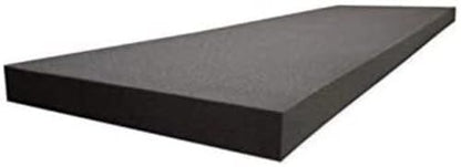 GoTo Foam 2" x 24" x 72" Black Upholstery Foam Sheet - 1.8 Density, Firm (44 ILD), Open-Cell Polyurethane - Cushion Replacement, DIY, Soundproofing - size: 2x24x72