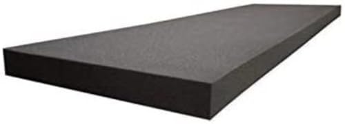 GoTo Foam 1" x 24" x 72" Black Upholstery Foam Sheet - 1.8 Density, Firm (44 ILD), Open-Cell Polyurethane - Cushion Replacement, DIY, Soundproofing - size: 1x24x72