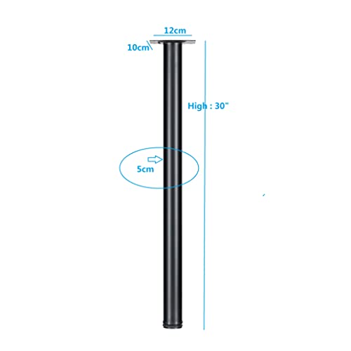 30 Inch Metal Desk Legs, Adjustable Table Legs - size: 30"