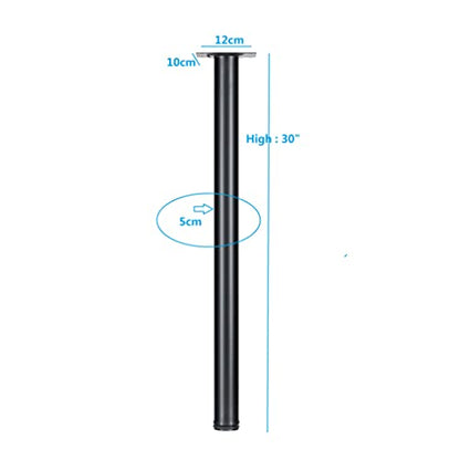 30 Inch Metal Desk Legs, Adjustable Table Legs - size: 30"
