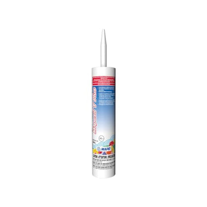 MAPEI Mapesil T Plus 100% Silicone Sealant, Waterproof & Flexible Caulk, Color-Matched to MAPEI Grout, Interior & Exterior Use, Tile, Bathroom, DIY, 10.1 oz Tube, Light Almond - style: Light Almond
