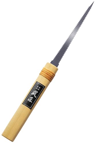 Japanese Pull Saw Woodworking Mini Keyhole Saw 4-3/4" Made in JAPAN, Ryoba Double-Edge Handsaw for Wood, Plywood, Drywall, Sheetrock, Gypsum Board, Plasterboard, Wood Handle - color: 4-3/4" Keyhole (Ryoba)